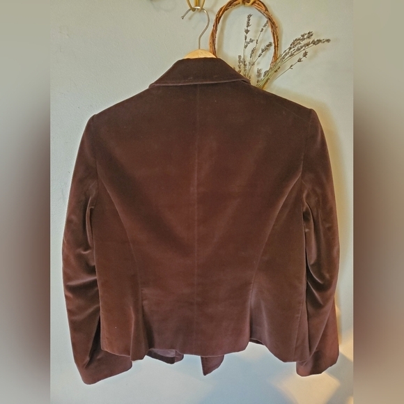 Talbots Brown Velvet Blazer - Picture 2 of 6